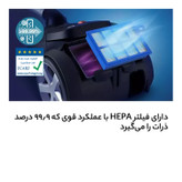 جاروبرقی فیلیپس مدل XD8052توان2200 وات مکش 500وات