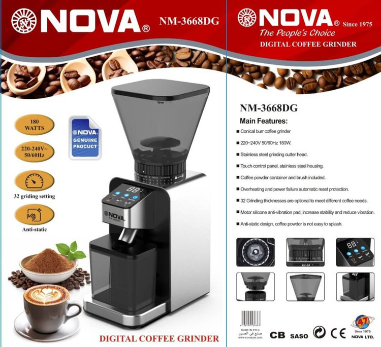 اسیاب قهوه نوا مدل NM-3668DG اصلی و اورجینال