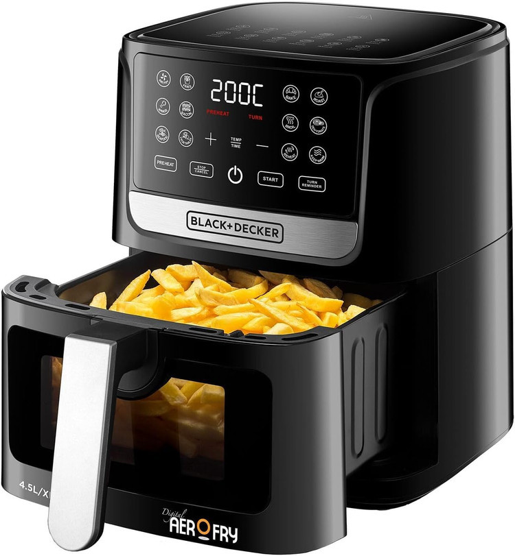 سرخکن بدون روغن بلک اند دکر مدل AF4500-B5 ظرفیت ۴.۵ لیتر 