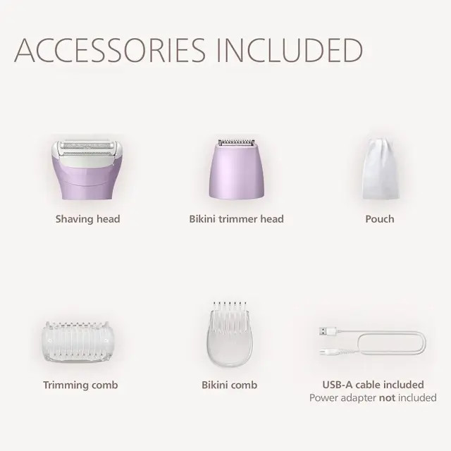 ماشین اصلاح موی بدن بانوان فیلیپس Philips مدل BRL 138/00 با دو سری