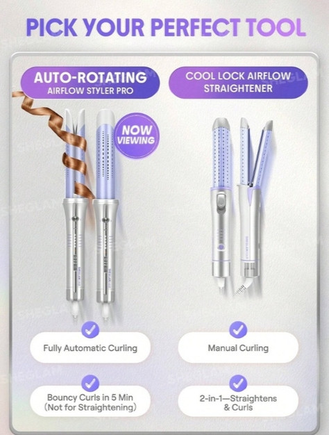 حالت دهنده مو شیگلم Cool Lock Airflow | سایز 25 میلی متر
