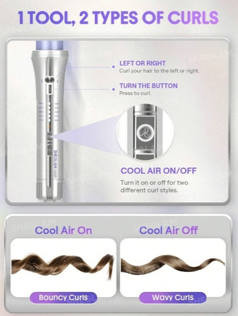 حالت دهنده مو شیگلم Cool Lock Airflow | سایز 25 میلی متر